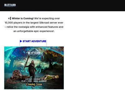 Blizzard  - Winter is Coming in October