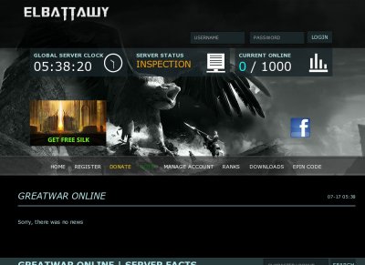 GreatWar  website screenshot