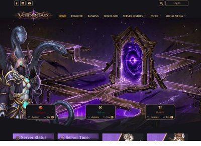 VoidRoad Online website screenshot
